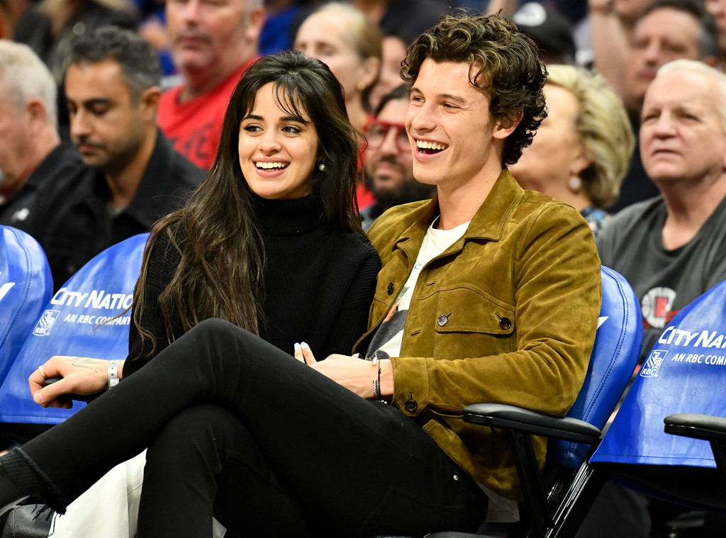 Shawn Mendes Camila Cabello Make Out Courtside During Basketball Date E Online
